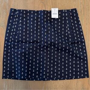 J. Crew Factory Anchor Mini Skirt, NWT